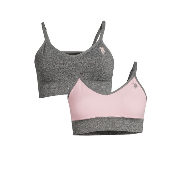 U.S. Polo Assn. Women’s Seamless 2 Pack Bra Set VARIOUS SIZES - Picture 1 of 3